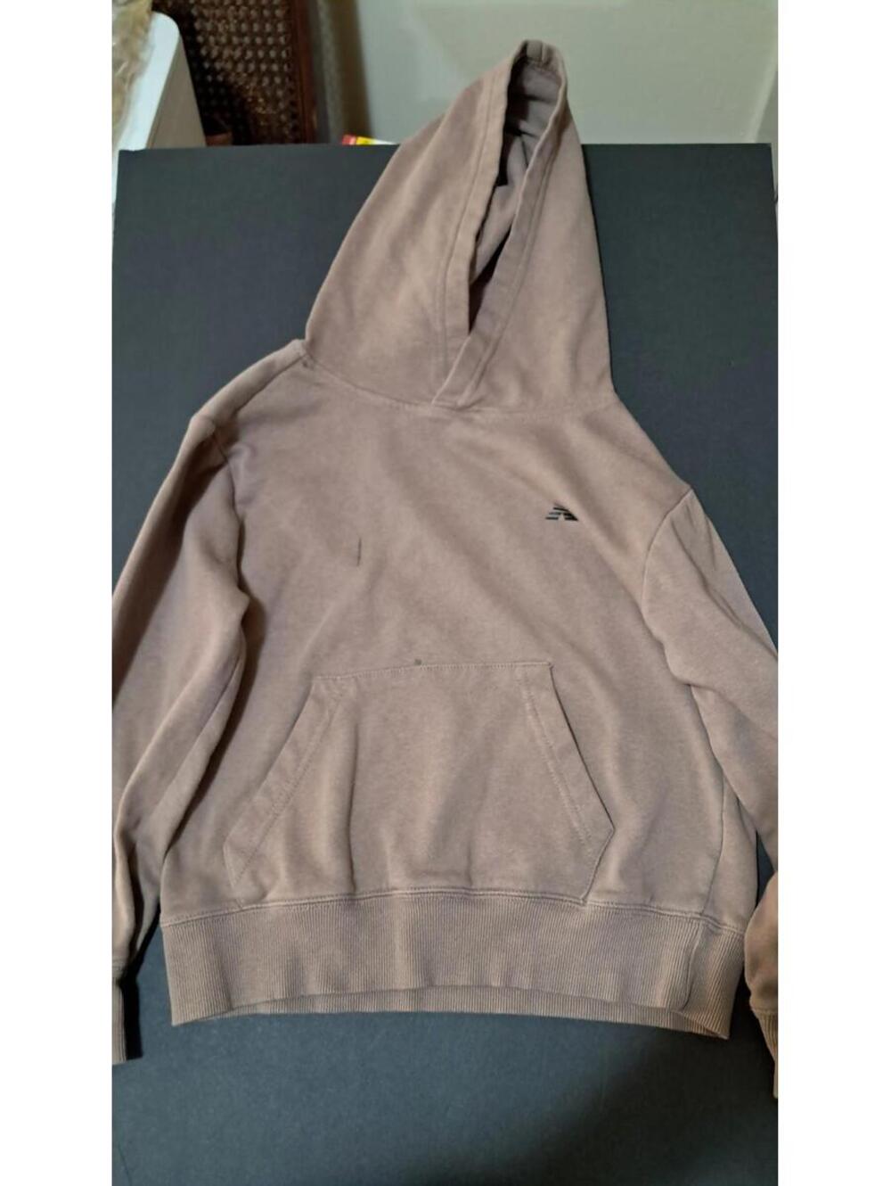 BOYS NEW BALANCE Brown Hoodie Sweat Shirt Size 8 Long Sleeve